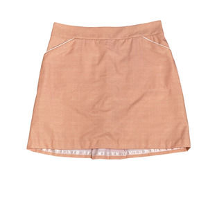 Peter Millar Weekend Womens Golf Skort Size 8 White With Orange Dots Skirt